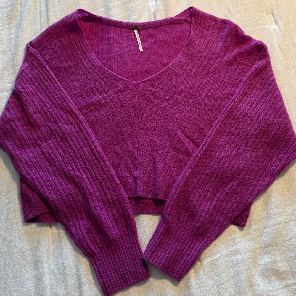 Free People Purple Sweater- XS